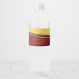 ALLE Party der Textorganisation ändern Wasserflaschenetikett