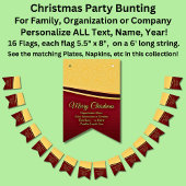 ALLE Party der Textorganisation ändern Wimpelkette