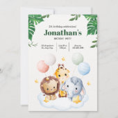 Alle Party - ein Safari-Abenteuer Einladung (Vorderseite)