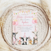 Alle Party Farm Girl zum Geburtstag rufen Einladung