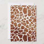 Alle Party - Giraffe zum Geburtstag Einladung (Rückseite)