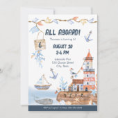 Alle Party im Wasserfarben-Kindergeburtstag Einladung (Vorderseite)