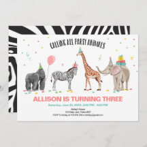 Alle Party-Tiere nennen Zoo wilder