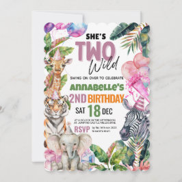 Alle Party Tiere Safari Geburtstagsparty rufen Einladung