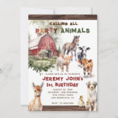 alle Party zum Geburtstag aufrufen Einladung (Vorderseite)