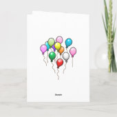 Alle Party zum Geburtstag rufen Einladung (Rückseite)