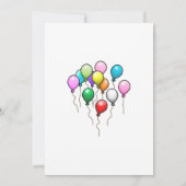 Alle Party zum Geburtstag rufen Einladung (Rückseite)