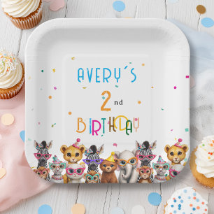 Alle Partytiere kommen! Zoo Geburtstag Pappteller