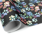 Alle Pawprints Geschenkpapier (Rolleneckpunkt)