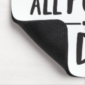 Alle Paws auf Deck-Vert Berühmte Dog Quotes Foster Mousepad (Ecke)