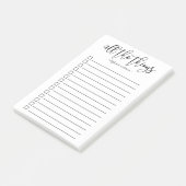 Alle Personalisierten Handschriften Post-it Klebezettel (angewinkelt)