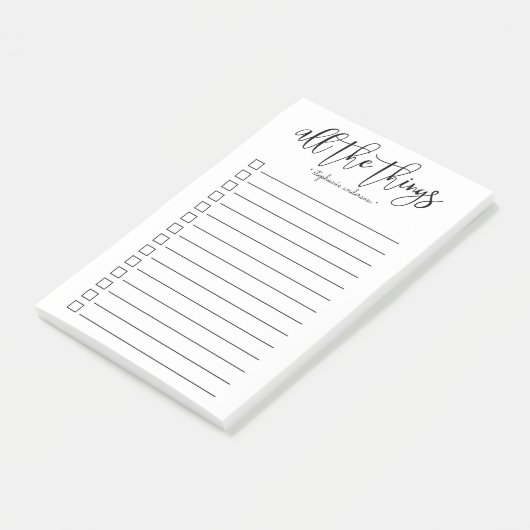 Alle Personalisierten Handschriften Post-it Klebezettel (angewinkelt)