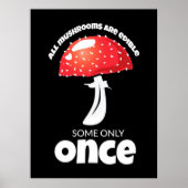 Alle Pilze sind nur ein einziges Mal essbar Poster (Vorne)