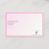 Alle Pinks Online-Biz-Logo Visitenkarte (Rückseite)