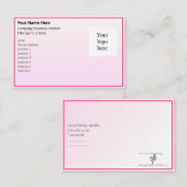 Alle Pinks Online-Biz-Logo Visitenkarte (Vorne/Hinten)