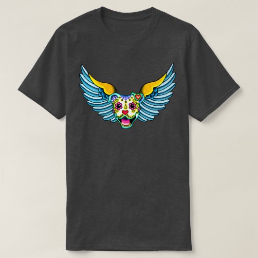 Alle Pit Bullen gehen in den Himmel T-Shirt (Design vorne)