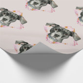 "Alle Pitbull-Hundeillustration der Ohr-" 2 Geschenkpapier (Ecke)