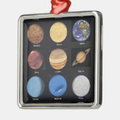 Alle Planeten-Wissenschafts-Fotos mit Namen Silbernes Ornament (Links)