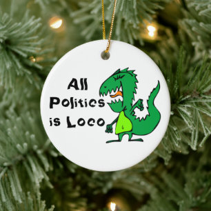 Alle politischen Maßnahmen sind Loco Keramik Ornament
