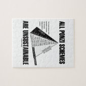 Alle Ponzi-Systeme sind nicht nachhaltig (Econ-Spa Puzzle (Horizontal)