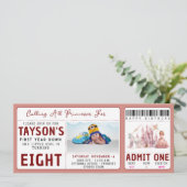 Alle Prinzessinnen Magical Castle 8. Geburtstag ru Einladung (Stehend Vorderseite)