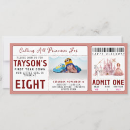 Alle Prinzessinnen Magical Castle 8. Geburtstag ru Einladung