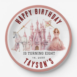 Alle Prinzessinnen Magical Castle 8. Geburtstag ru Pappteller
