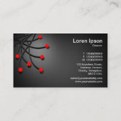 Alle Punkte - rot Visitenkarte (Rückseite)