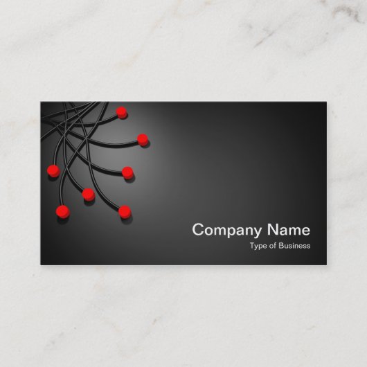 Alle Punkte - rot Visitenkarte (Vorderseite)