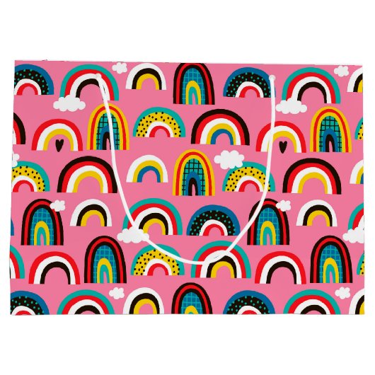 Alle Rainbows-Geschenktasche Große Geschenktüte (Rückseite)
