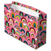 Alle Rainbows-Geschenktasche Große Geschenktüte (Rückseite Schrägansicht)