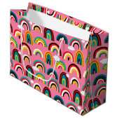 Alle Rainbows-Geschenktasche Große Geschenktüte (Vorderseite Schrägansicht)