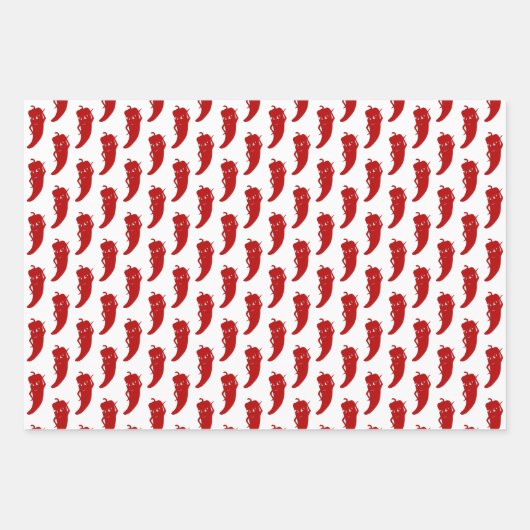 Alle Red Hot Pepper Diva Geschenkpapier Set (Vorderseite 2)