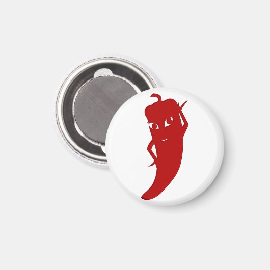 Alle Red Hot Pepper Diva Magnet (Vorderseite/Rückseite)