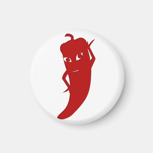Alle Red Hot Pepper Diva Magnet (Vorne)