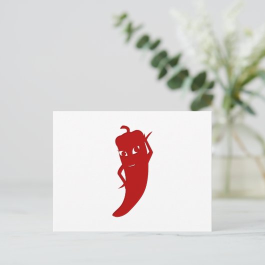 Alle Red Hot Pepper Diva Postkarte (Stehend Vorderseite)