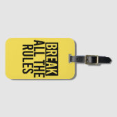 Alle Regeln brechen Gepäckanhänger (Vorderseite (Horizontal))