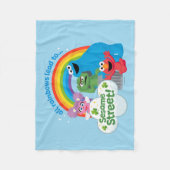 Alle Regenbogen führen zur Sesamstraße Fleecedecke (Vorderseite)