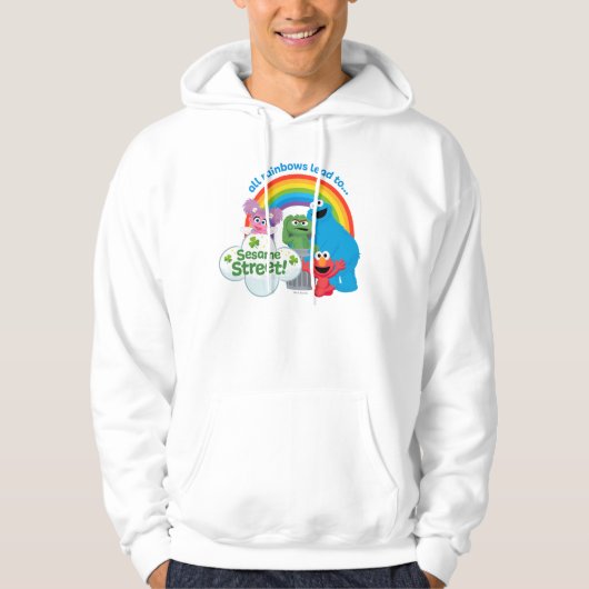 Alle Regenbogen führen zur Sesamstraße Hoodie (Vorderseite)