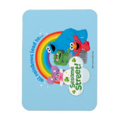 Alle Regenbogen führen zur Sesamstraße Magnet (Vertikal)
