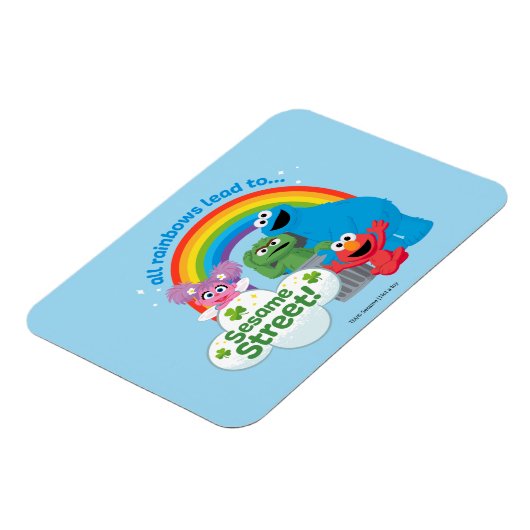 Alle Regenbogen führen zur Sesamstraße Magnet (Linke Seite)