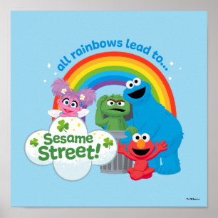 Alle Regenbogen führen zur Sesamstraße Poster