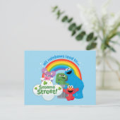 Alle Regenbogen führen zur Sesamstraße Postkarte (Stehend Vorderseite)