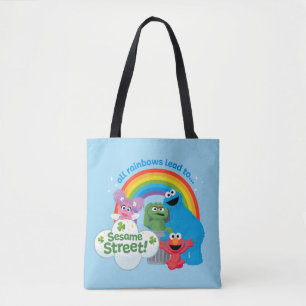 Alle Regenbogen führen zur Sesamstraße Tasche