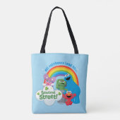 Alle Regenbogen führen zur Sesamstraße Tasche (Rückseite)