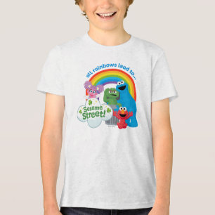 Alle Regenbogen führen zur Sesamstraße Tri-Blend Shirt