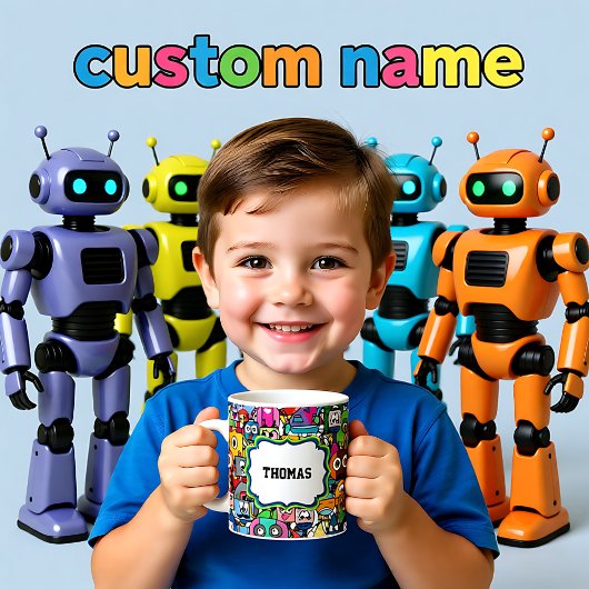 Alle Roboter mit Ihrem Namen Kaffeetasse