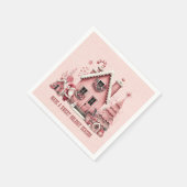 Alle Rosa haben ein schönes Ferienhaus Serviette (Ecke)