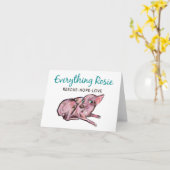 Alle Rosie Note Card Karte (Gelbe Blume)