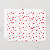 Alle roten Herzen Postcard Postkarte (Vorne/Hinten)
